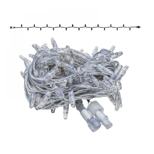 System36 Lichterkette | Verbindungsstring | 10m | 100 LEDs | 6,8W | 36VDC | superwarmweiß | Kabel transparent | IP65 |
