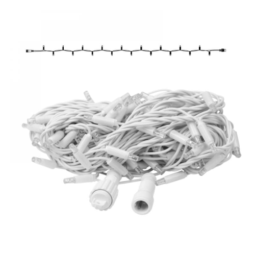 System36 Lichterkette | Verbindungsstring | 10m | 100 LEDs | 6,8W | 36VDC | superwarmweiß | Kabel weiß | IP65 |