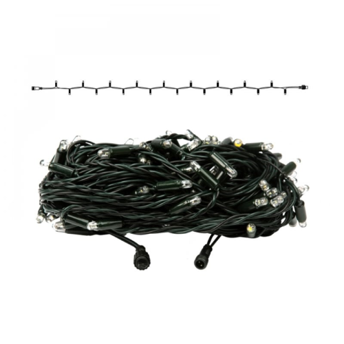 System36 Lichterkette | Verbindungsstring | 21m | 140 LEDs | 6W | 36VDC | warmweiß | Kabel dgrün | IP65 |