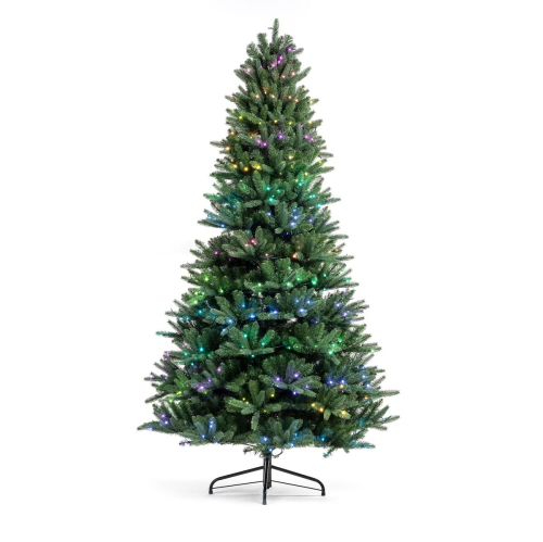 Twinkly Pre-lit Tree RGB 540 | Höhe:210cm | d:132cm | Anschlußleitung: 2,5m | IP20 | Kabel schwarz/grün |  mit APP steuerbar | Bluetooth+WiFi |
