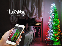 ABVERKAUF: Twinkly Lichterkette - Smart Light - Gold 175 RBW-LEDs; Länge: 17,5m; IP44; mit APP steuerbar