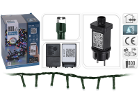 APP-Lichterkette - Smart Light - RGB - 800 LEDs; 16m; IP44; Kabel: grün; mit APP steuerbar