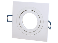 LED Architektur Deckenblende MR16 | schwenkbar | Weiß | eckig | Ausschnitt: DM 80mm | Modul: 92x92mm | IP20 |