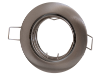 LED ECO Architektur Deckenblende MR16 | schwenkbar | Nickel | rund | Ausschnitt: DM 70mm | Modul: DM 84mm | IP20 |