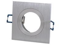 LED Standard Architektur Deckenblende MR16 | Alu | eckig | Ausschnitt: DM 65mm | Modul: 79x79mm | IP20 |