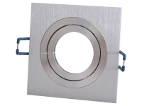 LED Architektur Deckenblende MR16 | schwenkbar | Alu | eckig | Ausschnitt: DM 80mm | Modul: 92x92mm | IP20 |