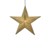 3D-Figur "Imperial Metall Star" Gold mit 5m schwarzem Kabel | indoor| d:49cm | 230V | 2,5W | E14 Fassung inkl. LED |
