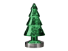Batterie LED Dekoleuchte Winterlight Tannenbaum chrom-grün groß | H: 34cm | Batterie: 3xAA exkl. | 4,5V |