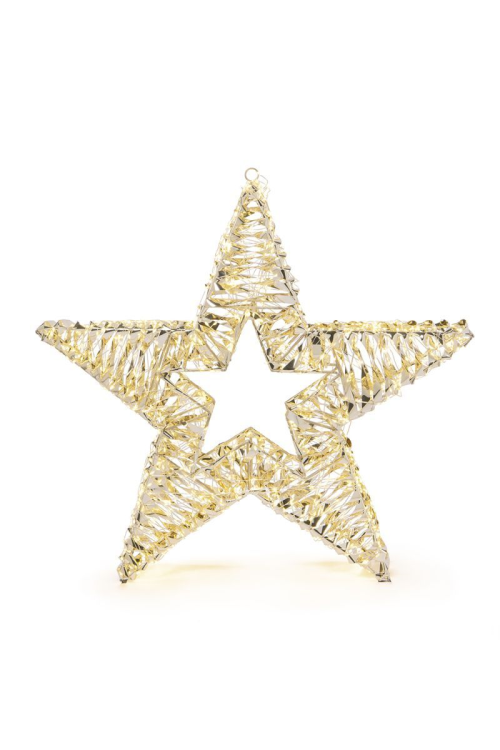 Glamour-Star 60 | gold | DxT: 60x9cm | warmweiß | 1440 LEDs | 31V/6W | inkl. Steckernetzteil | IP44 |