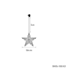Glamour-hanging Star 50 | gold | DxT: 50x11cm | warmweiß | 720 LEDs | 24V/7,2W | inkl. Steckernetzteil | IP44 |