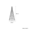Glamour-Cone Tree 80 | gold | HxD: 80x20cm | warmweiß | 500 LEDs | 4,5V/6W | inkl. Steckernetzteil | IP44 |