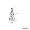 Glamour-Cone Tree 100 | gold | HxD: 100x25cm | warmweiß | 600 LEDs | 4,5V/6W | inkl. Steckernetzteil | IP44 |