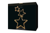 Glamour-Star 3 | gold | HxBxT: 82x51x10cm | warmweiß | 350 LEDs | 4,5V/6W | inkl. Steckernetzteil | IP44 |