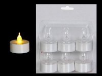 LED Teelichter-Set 6er, Batteriebetrieben, HxD: 4,6x3,8cm, Blister zu 6 Stück