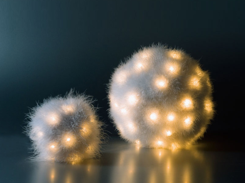 *Dekokugel, klein - verzaubert durch seine flauschige Oberfläche