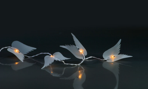 Angel Wings, klar, 1,35m silber