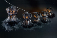 Corsage 10, schwarz, klar, 2m