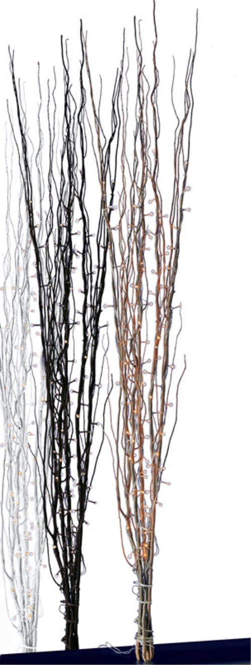 Dekoäste 100, schwarz, 1,5m (5er-Set)