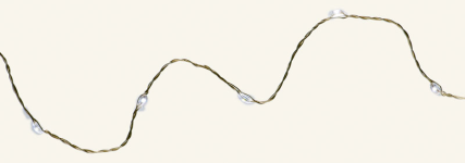 Drop Light 90, weiß/silber, LED, 5m