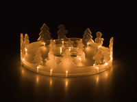 LED-Teller - auf diesem beleuchteten Keksteller lassen sich für Naschkatzen allerlei Kleinigkeiten stilvoll präsentieren