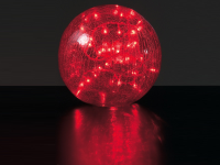 Leuchtkugel, rot, klein - hervorragend geeignet für die Dekoration von Läden und Hotellobbys