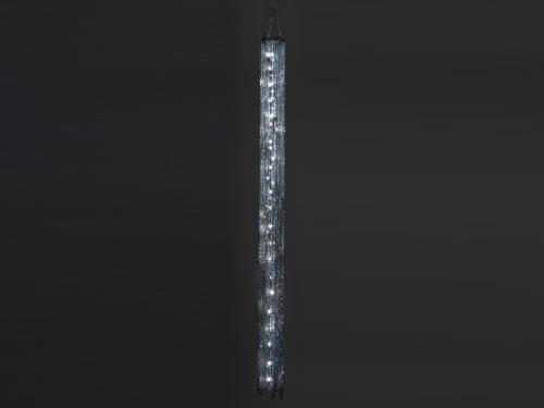 Lichtervorhang, schwarz, schmal - bringt zauberhaften Glanz auf Ihre Verkaufsfläche