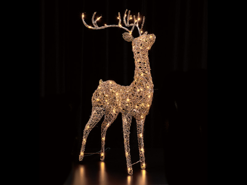 Rentier - aus Rattan gefertigt - 110cm