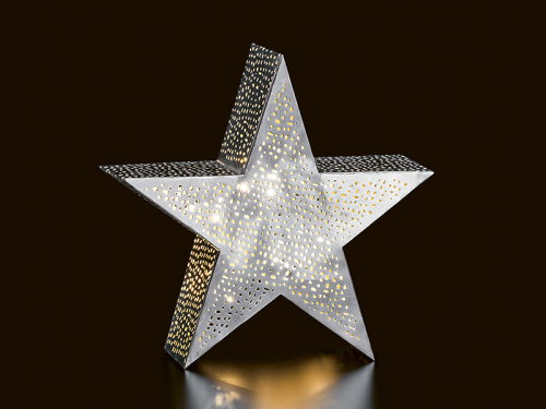 Weihnachtsstern - verzaubert durch zarten Schimmer - 30cm