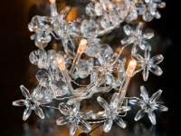 Lichterkette, Kristallblumen - schafft eine edle Weihnachtsstimmung in Ihrem Zuhause