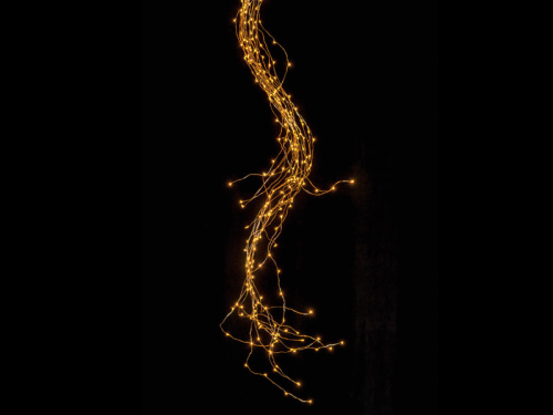 LED Engelshaar Kupfer, 2m, warmweiß, 12V, 6W