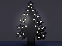 LED Silhouette Tree 45, warmweiß, HxB= 45x11cm, schwarz