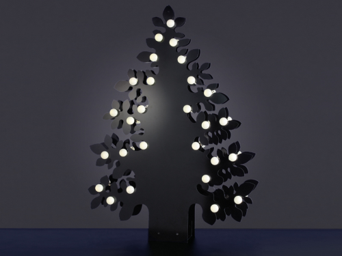 LED Silhouette Tree 45, warmweiß, HxB= 45x11cm, schwarz