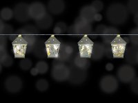  Laternen  - Lichterkette - schimmert zart durch die Nacht