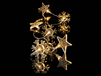 Goldgelbe Sternenkette - schafft eine besonders weihnachtliche Atmosphäre