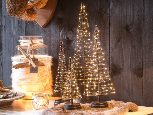 Santa´s Tree S, Höhe: 25cm mit 40LEDs warmweiß