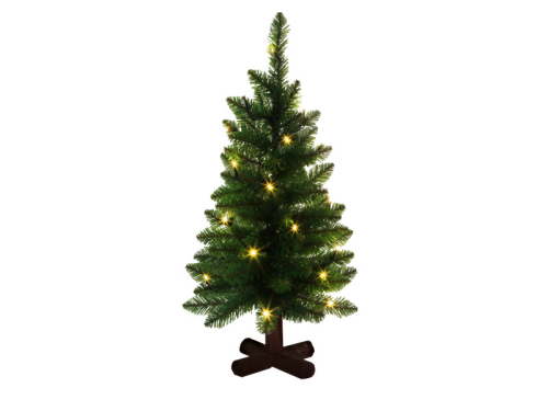 Künstlicher Weihnachtsbaum - sorgt mit seiner Beleuchtung für weihnachtlichen Zauber in Ihrem Garten