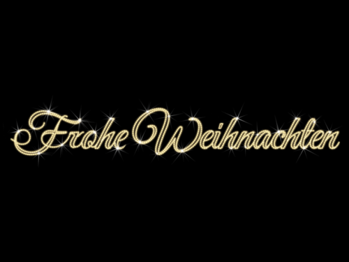 2D-Schiftmotiv "Frohe Weihnachten" | LED warmweiß | BxH:530x80cm | 230V | 94W | IP44 |
