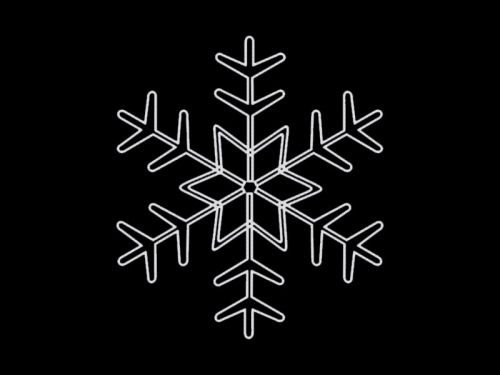 Schneekristall 4 – taucht Straßen in festlichen Glanz – eisweiß