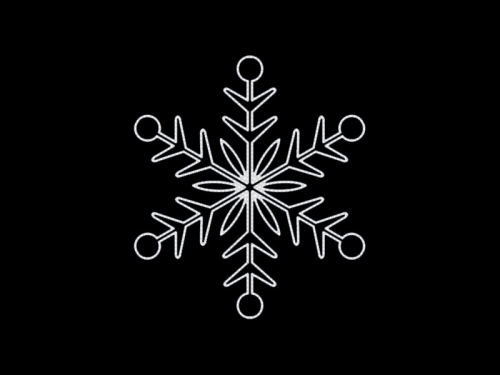 Schneekristall 5 – sorgt für weihnachtliche Stimmung – eisweiß