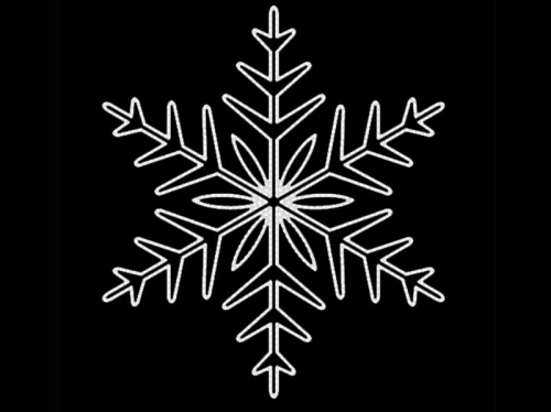 Schneekristall 3 – taucht Straßen in festlichen Glanz – eisweiß