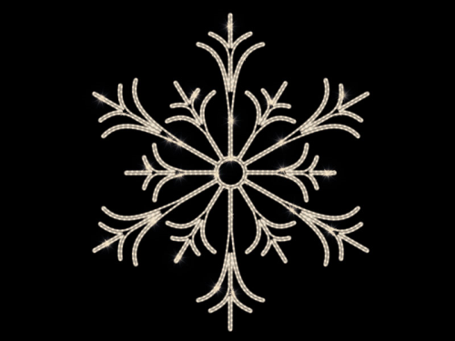 Schneekristall 8 – strahlt in weihnachtlichem warmweißen Licht