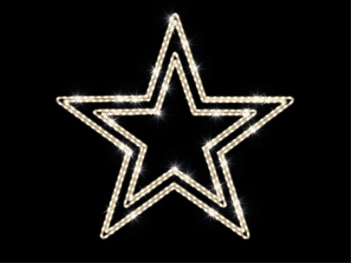 Doppelstern – sorgt für Winterstimmung – warmweiß