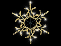 Schneekristall mit Blinkeffekt – bringt winterlichen Glanz