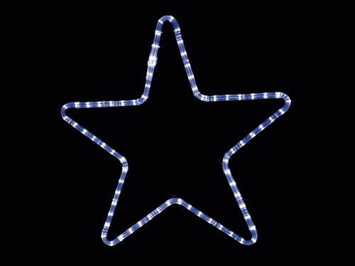 Stern – Lichtschlauch – blau – groß