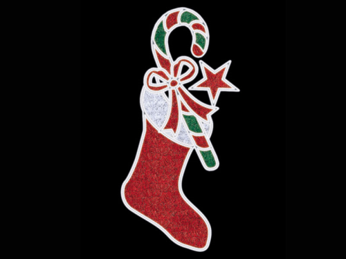 Mastfigur "Socke", BxH=70x200cm, eisweiß, TZ17