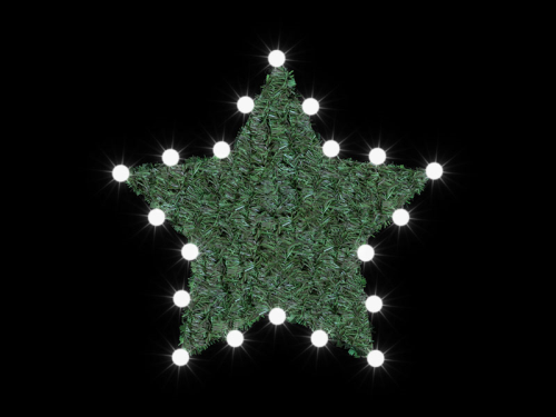 Lampenstern – sorgt für weihnachtliche Stimmung – 95 x 80cm