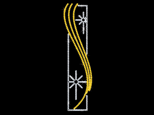 Kristalle mit Schweif – gelb – sorgen für Winterstimmung