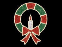 Kranz mit Kerze – bringt weihnachtlichen Glanz