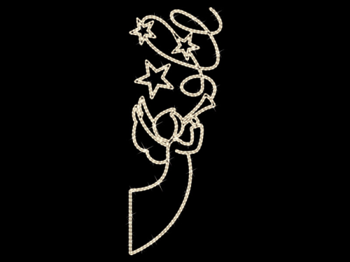 Engel mit drei Sternen – sorgt für weihnachtliche Stimmung