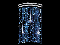 Schneevorhang – mit Schneefall – Effekt